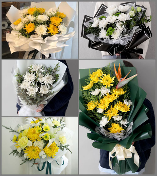 山东青岛胶州市胶西镇小佛乐村白事花束代送